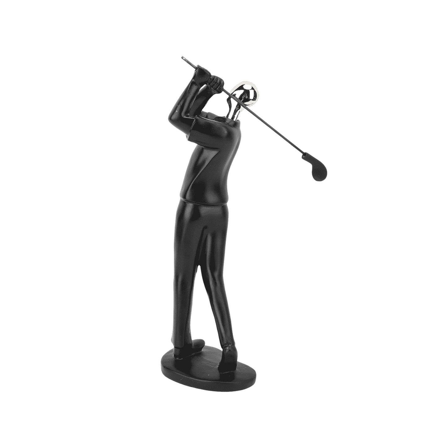 Polo player figurine, side view
