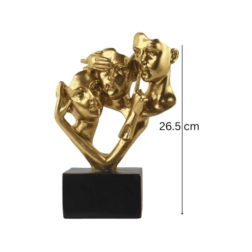 Joint Face Sculpture dimensions: 26.5 cm height