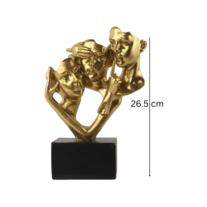 Joint Face Sculpture dimensions: 26.5 cm height