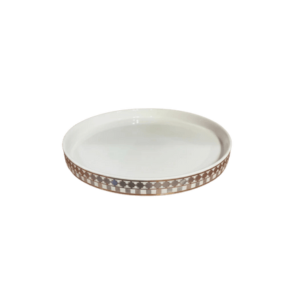 Imperial white bath set, side view