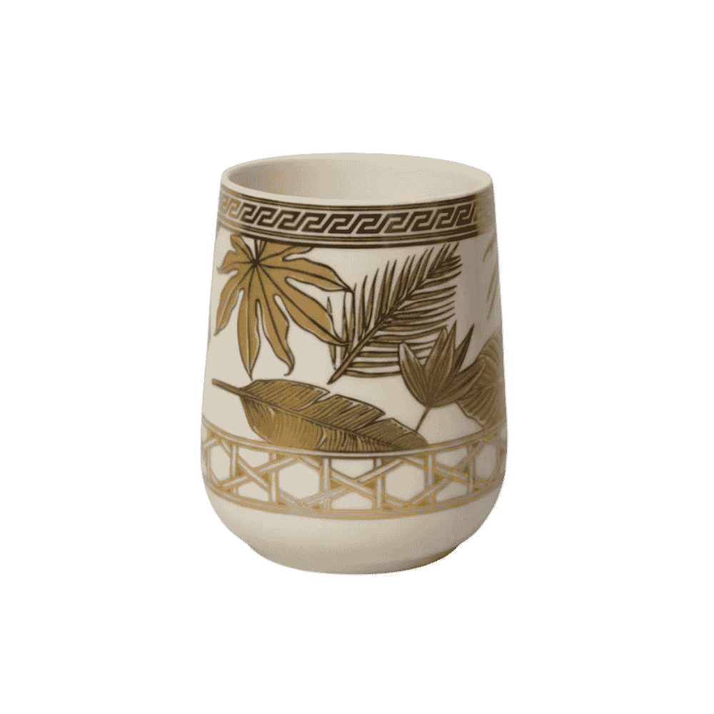 Palm Luxe bath set, side view