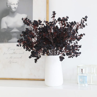 Faux silk burgundy stem, product detail view