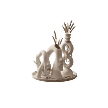 Abstract Harmony Sculpture Vase Set