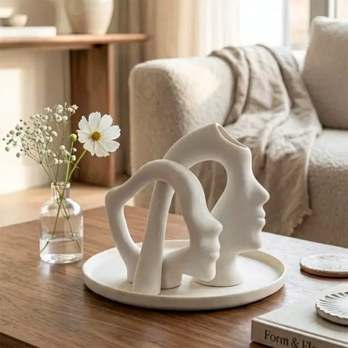 Abstract Harmony Sculpture Vase Set