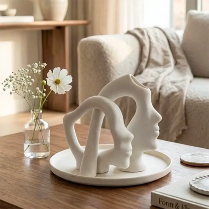 Abstract Harmony Sculpture Vase Set