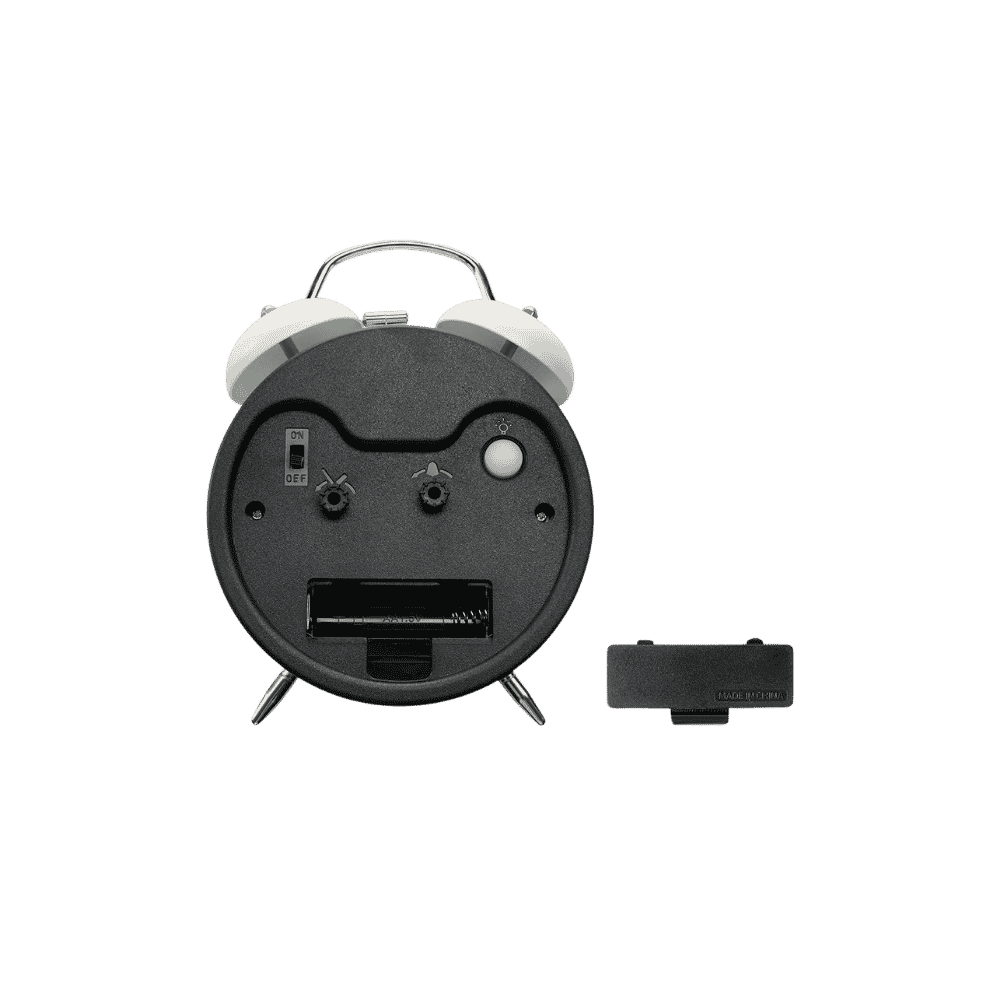 Alarm clock, back view