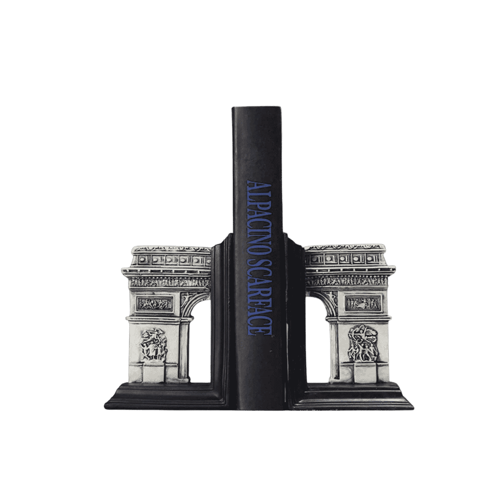 Arc de Triomphe bookends for bookshelves