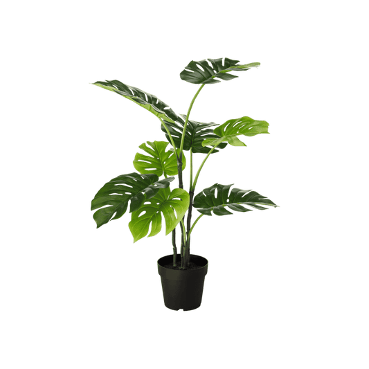 Artificial monstera plant for living room or office corner