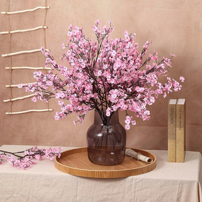 Cherry blossom stem styled in a vase