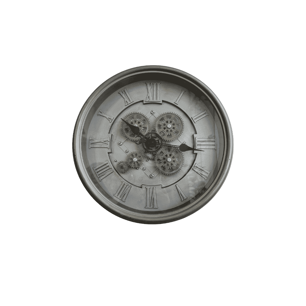 Skeleton wall clock for living room or office