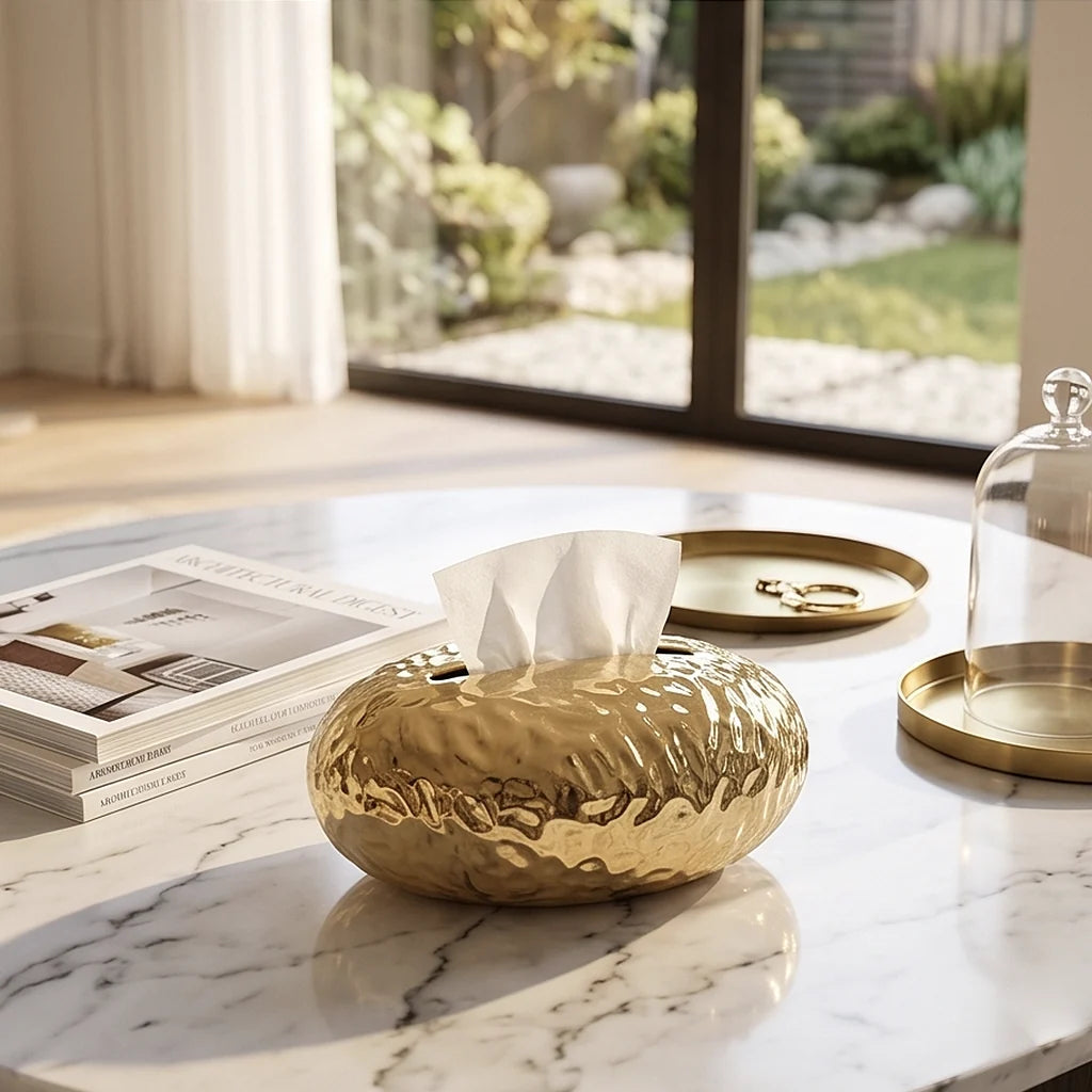 Gold Tissue Holder