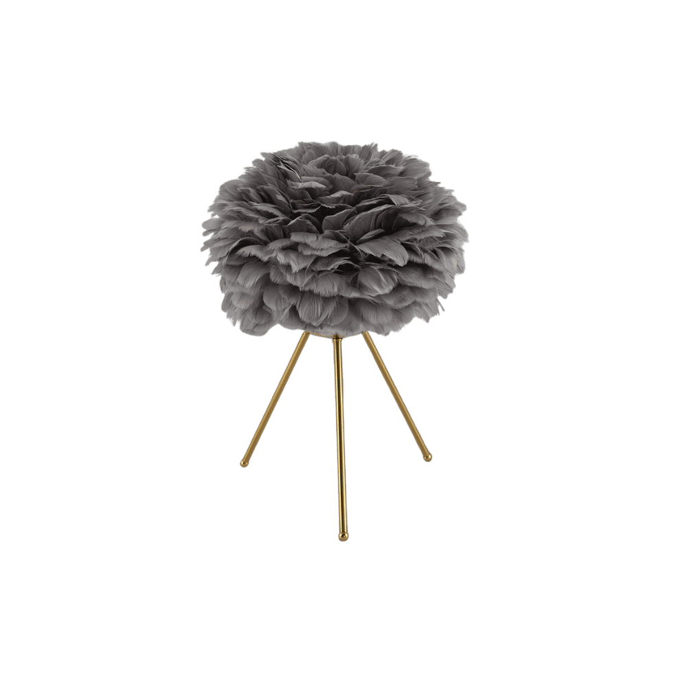 Grey ostrich-textured table lamp