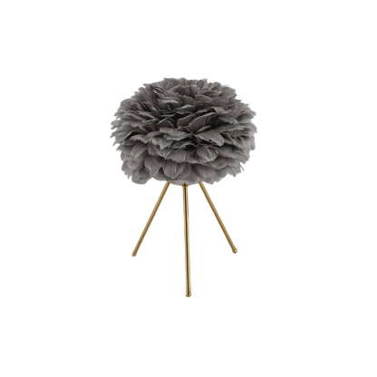Grey ostrich-textured table lamp