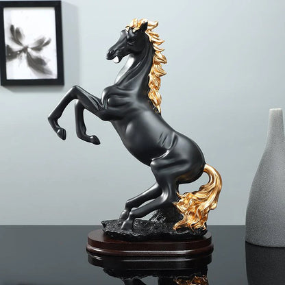 Black Horse Sculpture