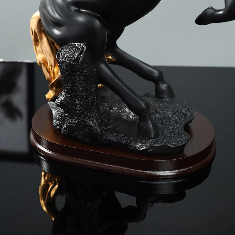 Black Horse Sculpture