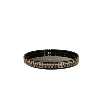 Imperial black bath set, side view