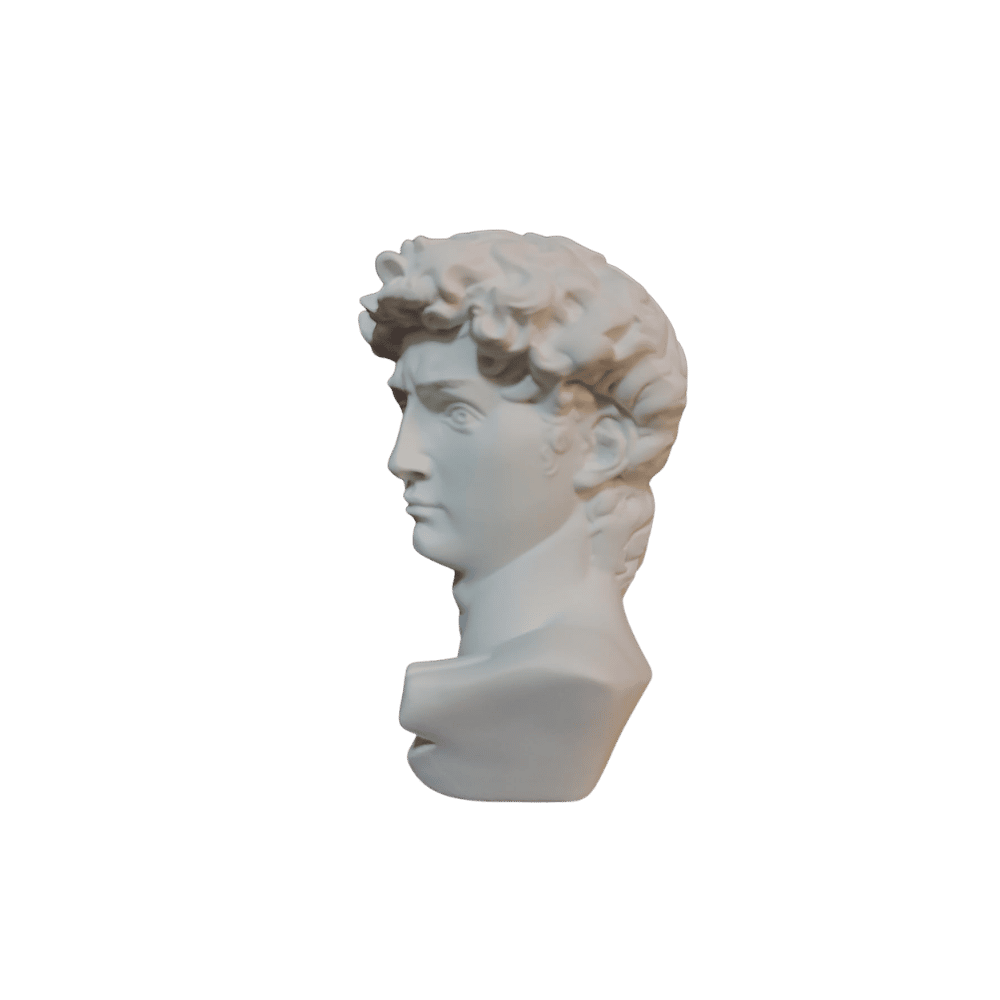 Michelangelo David sculpture, close-up detail