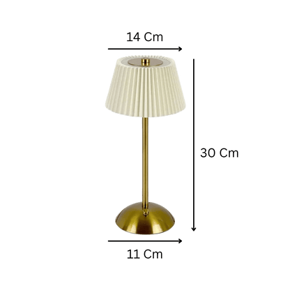 Nordic-style fabric table lamp with rechargeable base