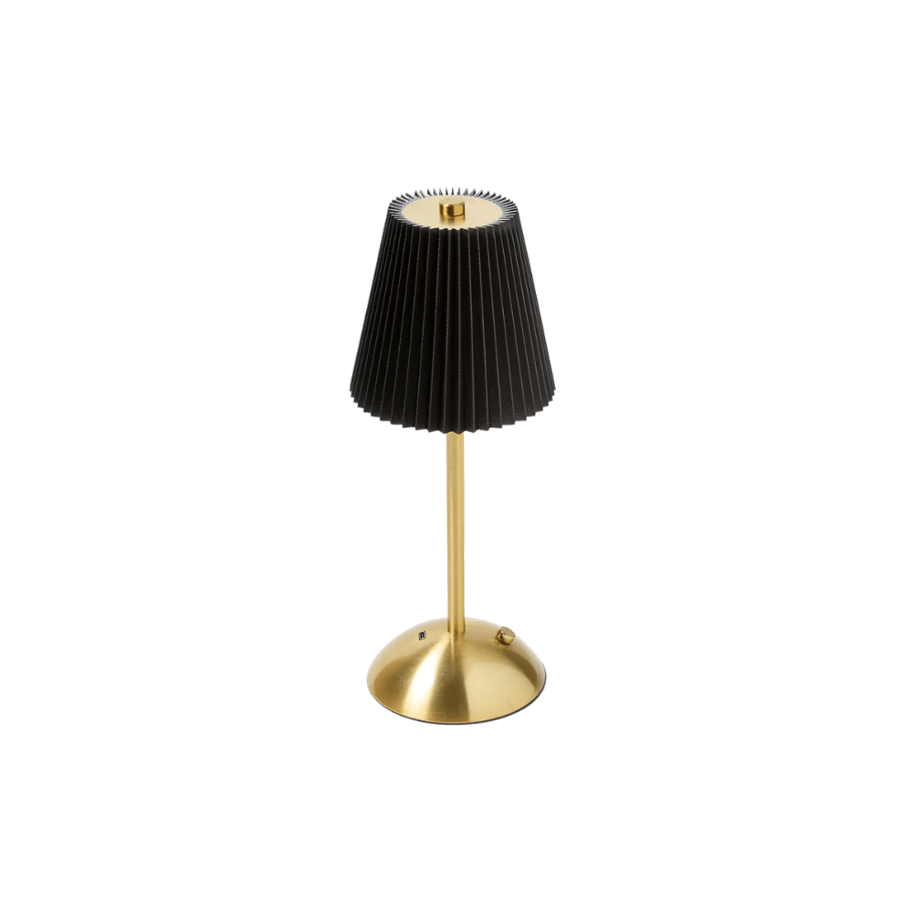 Cordless fabric table lamp, alternate view