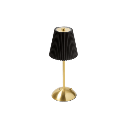 Cordless fabric table lamp, alternate view