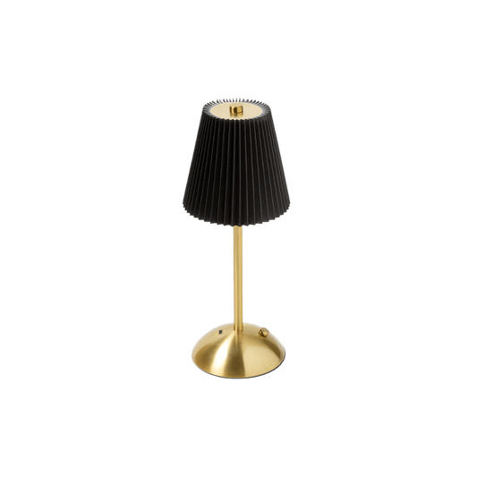 Cordless fabric table lamp, alternate view