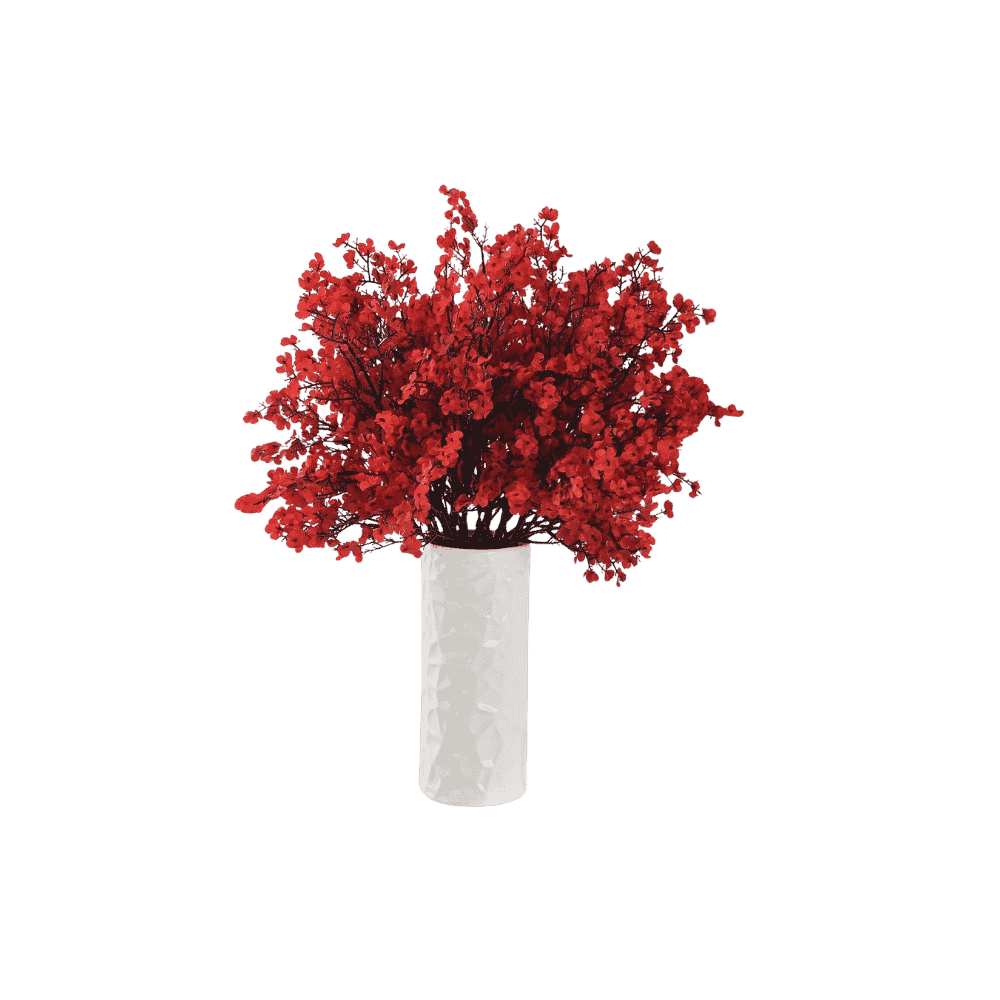 Red baby breath stem for vases and floral arrangements