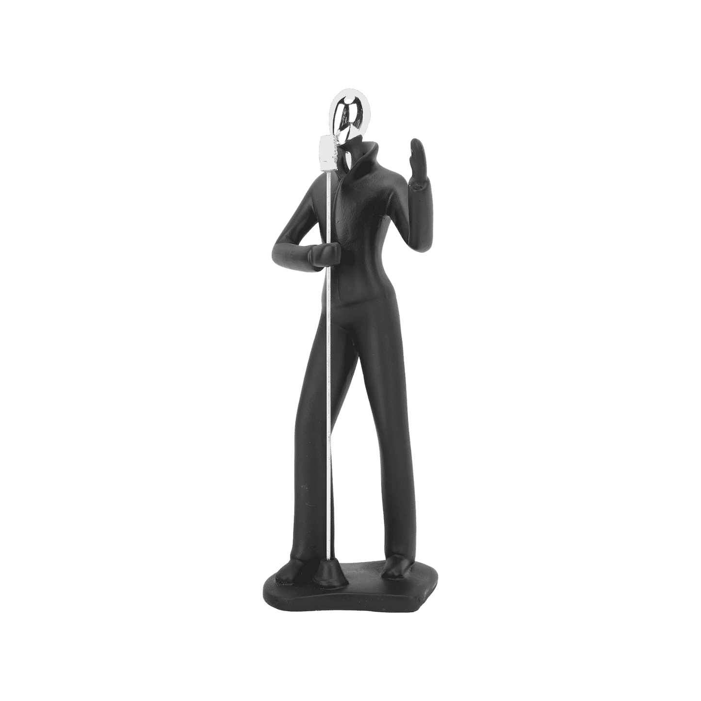 Singer figurine sculpture for shelves or desks