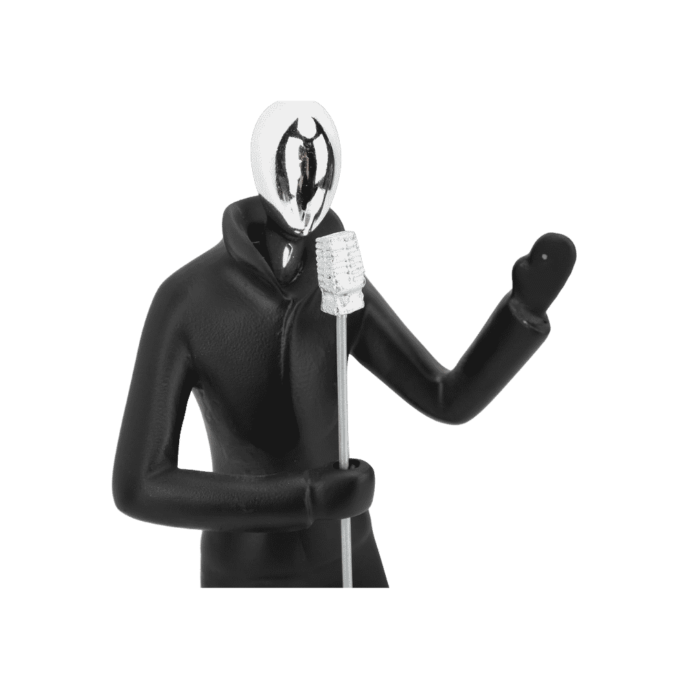 Singer figurine, side view