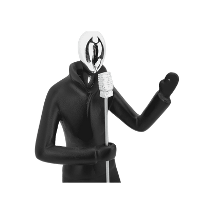 Singer figurine, side view