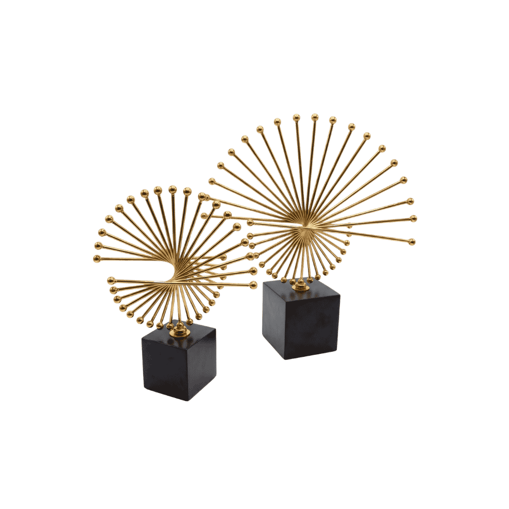 Twisted ornament sculpture for shelves or console display