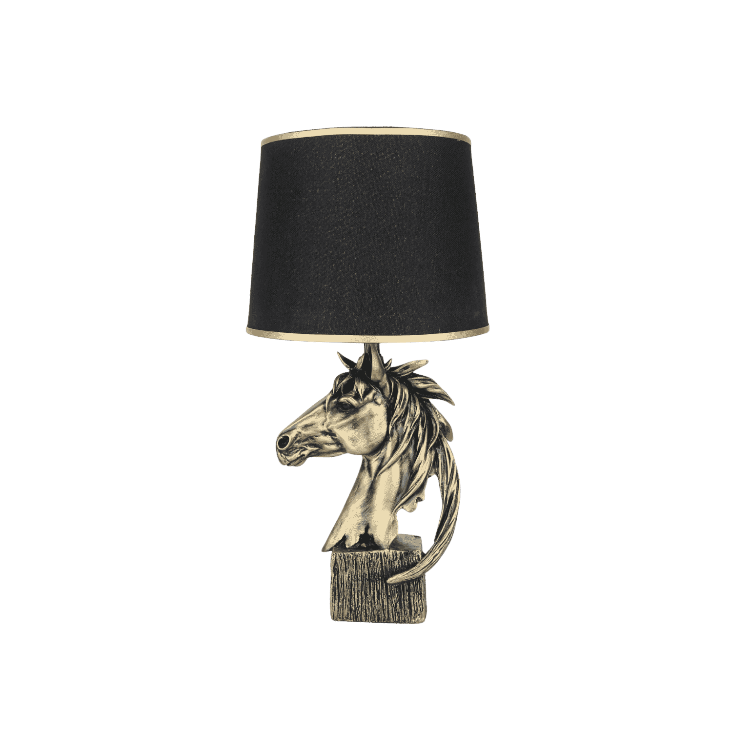 Horse-shaped decorative table lamp for living room or entryway
