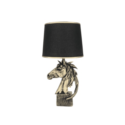 Horse-shaped decorative table lamp for living room or entryway