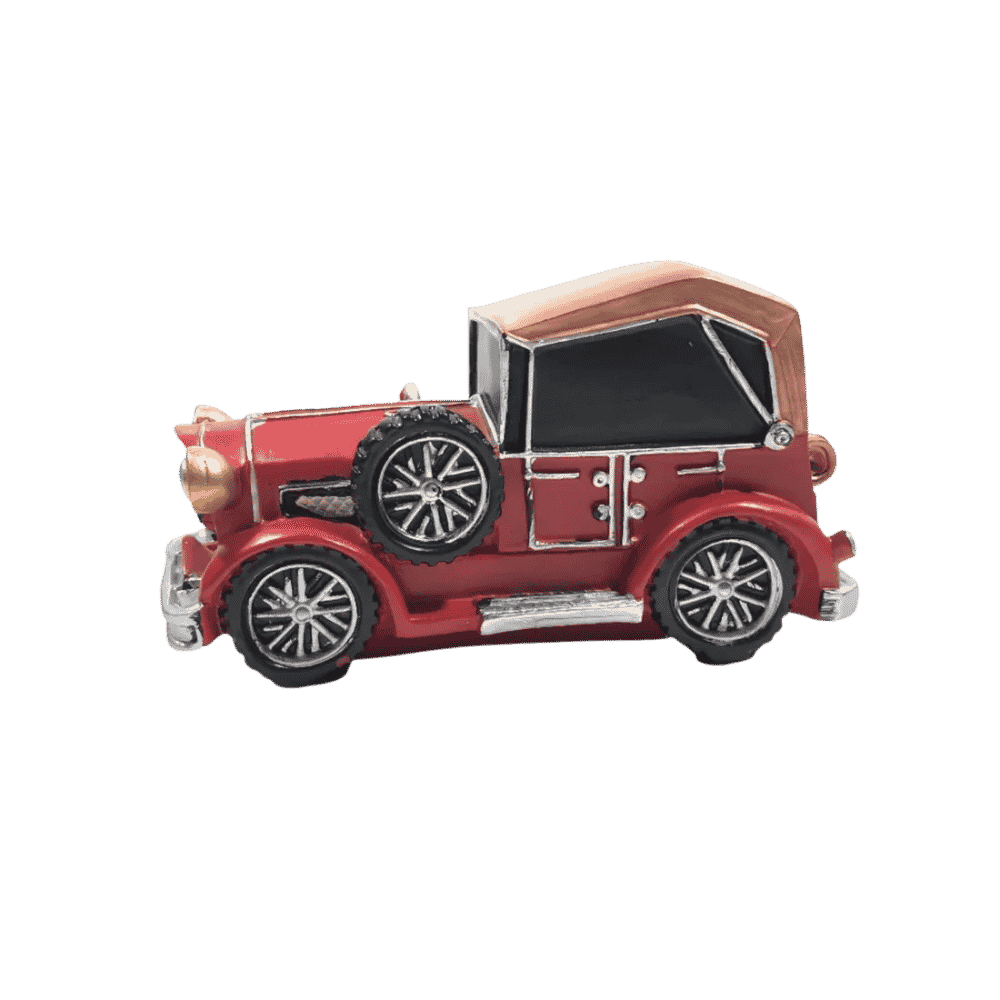Vintage classic car model styled on a shelf
